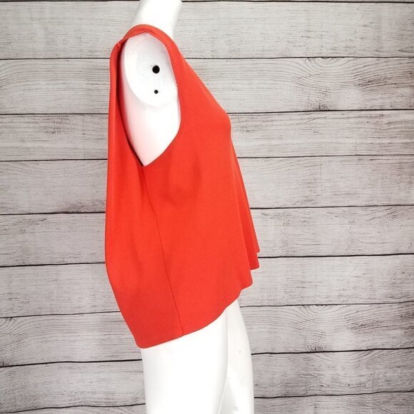 NEW Rachel Roy Collection Size S Knit Sleeveless V-neck Top Tee in Coral NWT - Picture 3 of 9